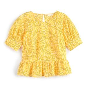 NWT Popsugar floral peplum top
